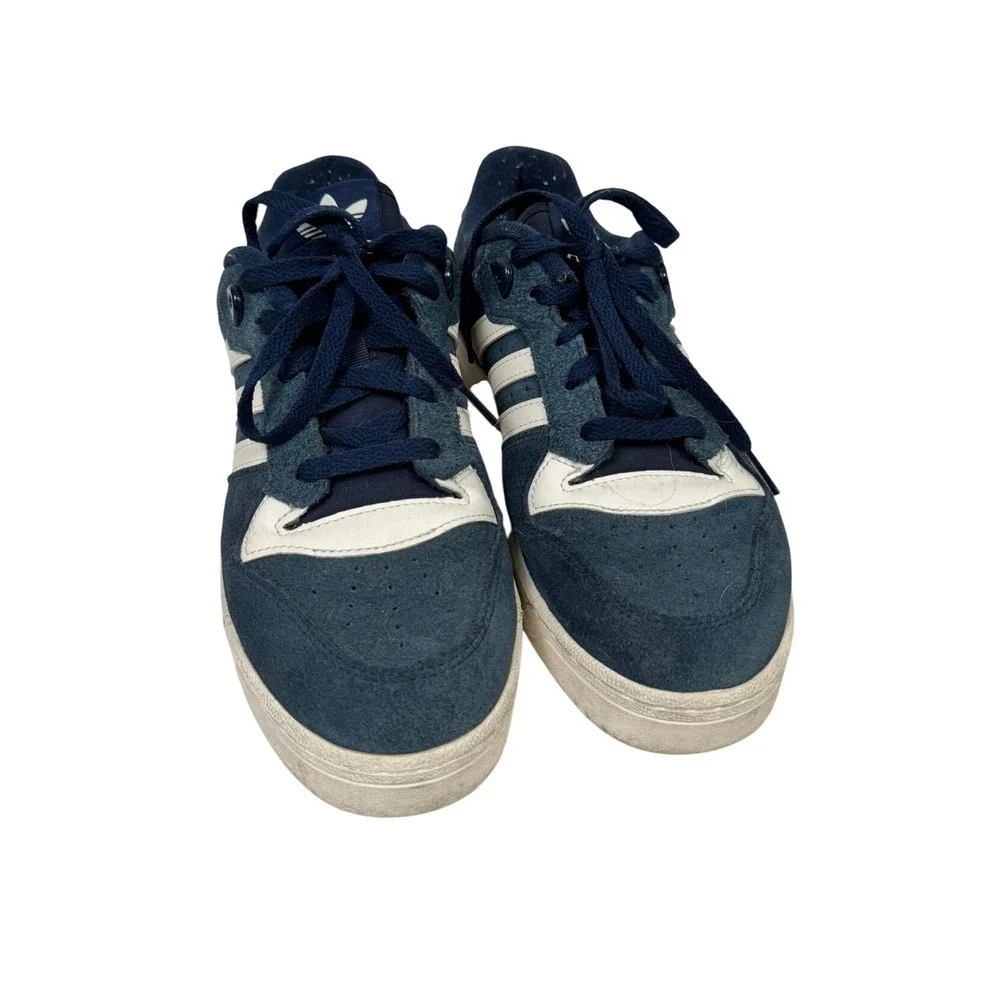 Adidas Rivalry Low Collegiate Navy Cloud White Suede IE9910 Men's 8 Women's 9